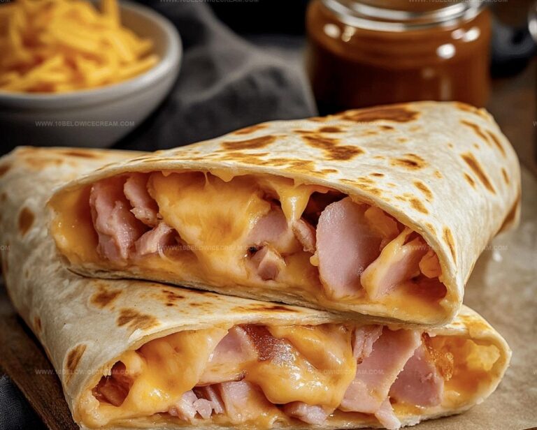 Easy Air Fryer Hot Ham And Cheese Wraps Recipe