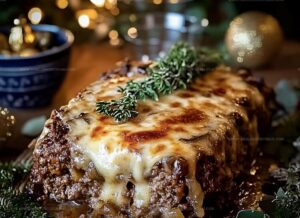 Melty Crockpot French Onion Meatloaf With Melted Swiss Cheese Recipe