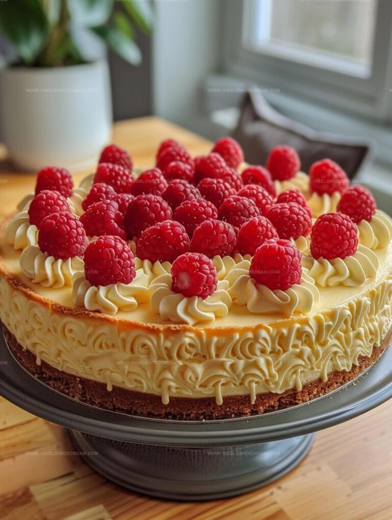 Sunny Lemon Cheesecake With Raspberry Ribbon Recipe