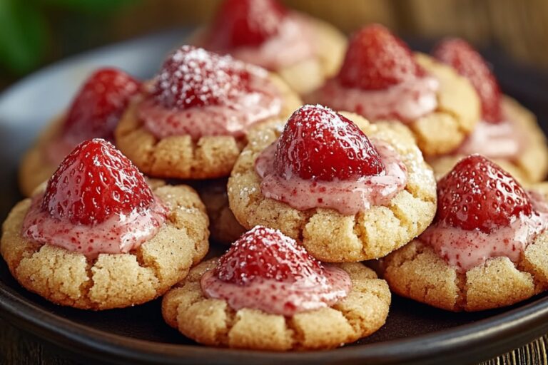 Strawberry Kiss Cookies Recipe