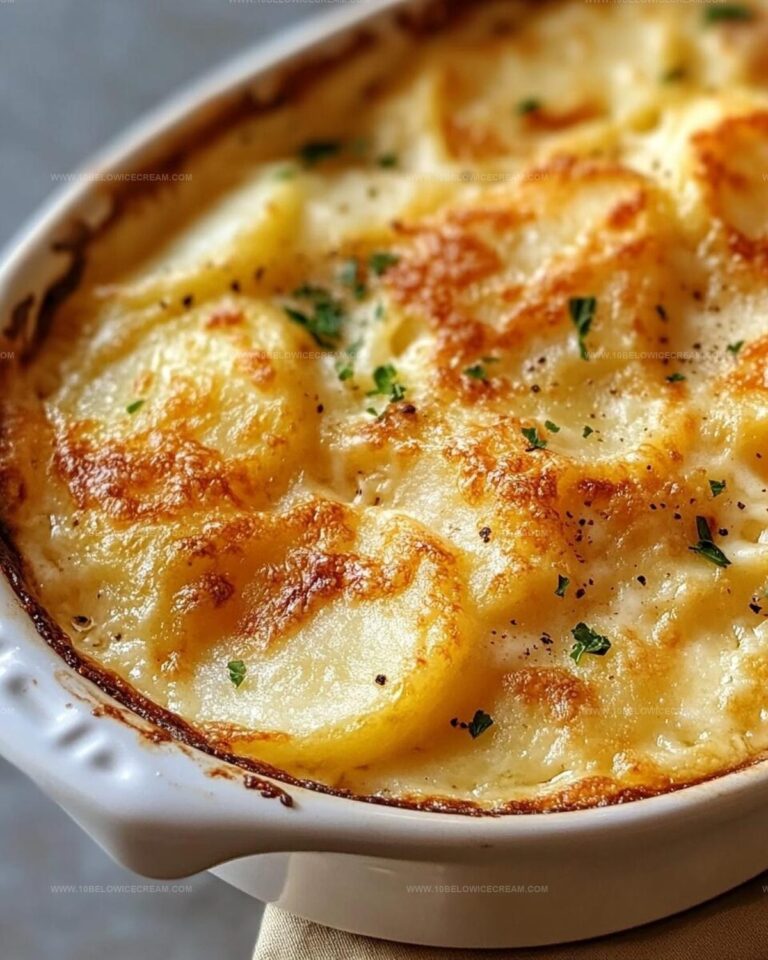 Cheesy Scalloped Potatoes with a Creamy Twist Recipe