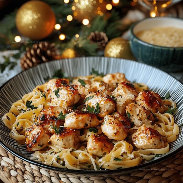 Lemon Garlic Butter Chicken Bites With Savory Parmesan Linguine Recipe