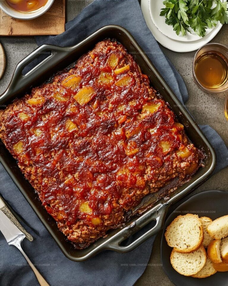 Homestyle Sheet Pan Glazed Meat Loaf with Roasted Veggies Recipe