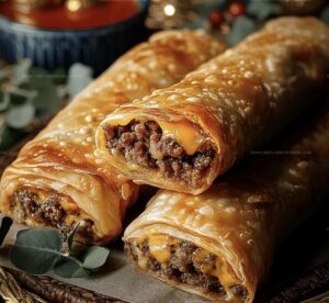 Cheeseburger Eggrolls Recipe