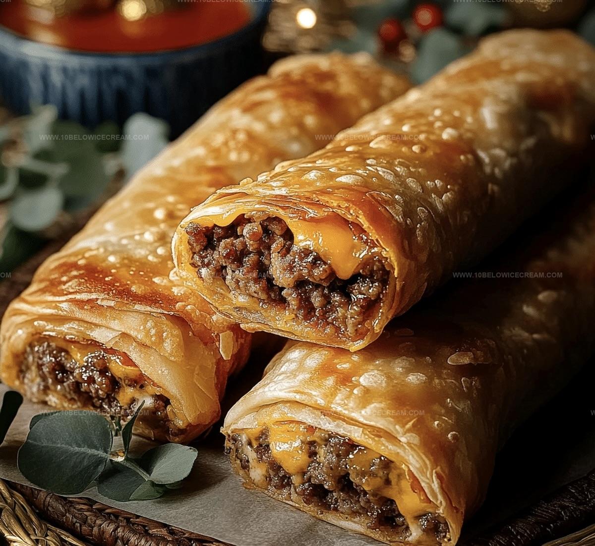 Cheeseburger Eggrolls Recipe