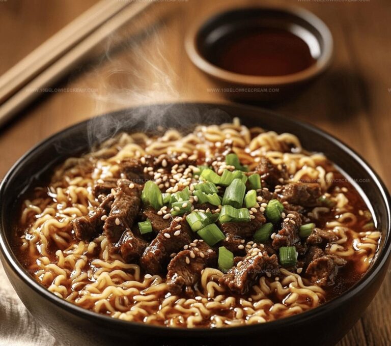 Slow Cooker Beef Ramen Noodles Recipe