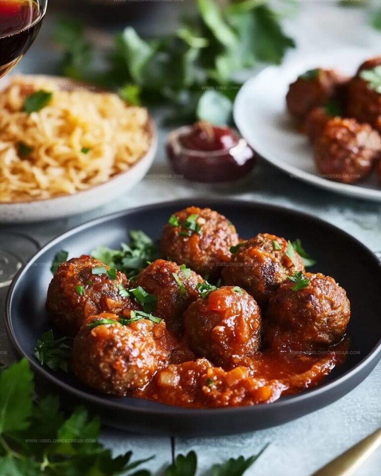 Sweet & Tangy Party Meatballs in Grape Jelly BBQ Glaze Recipe