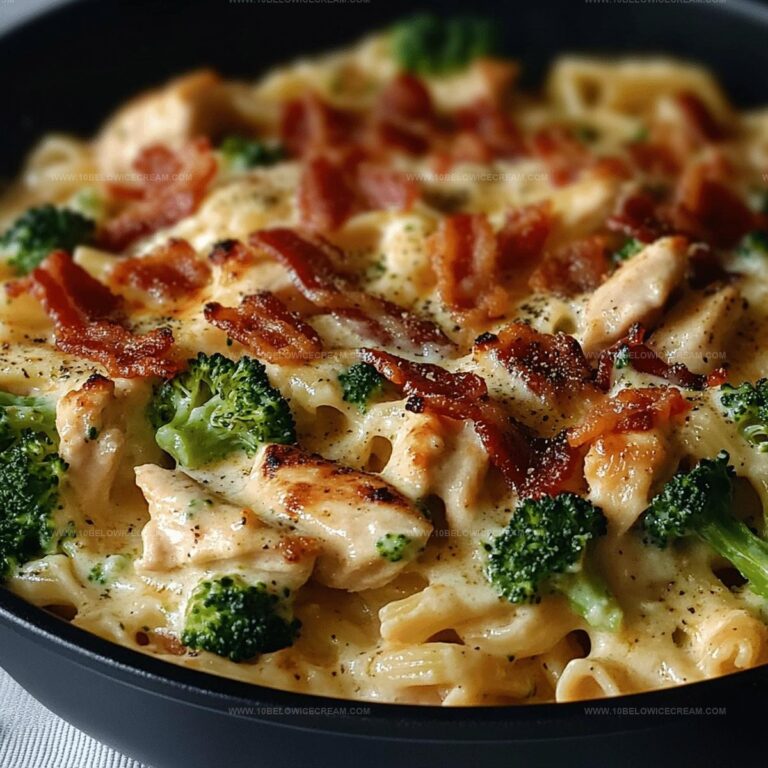 Cheesy Bacon Chicken Pasta With Broccoli Recipe