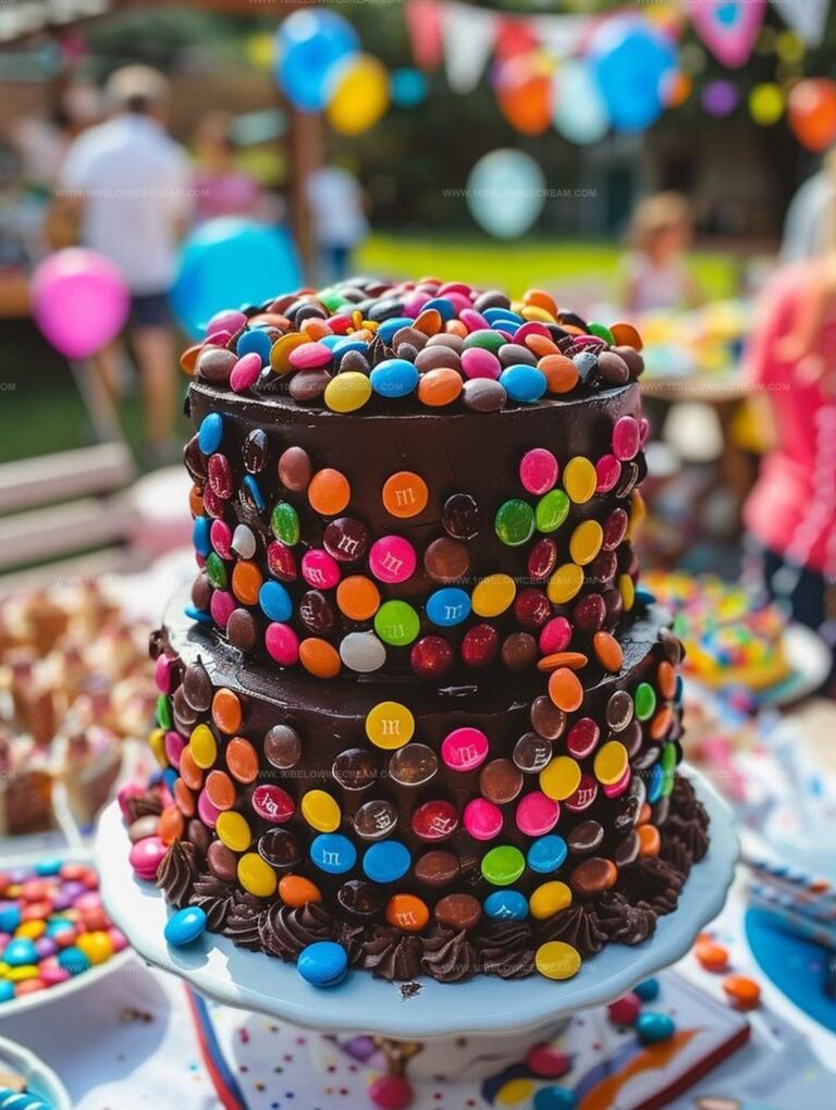 Chocolate M&M Celebration Cake Recipe