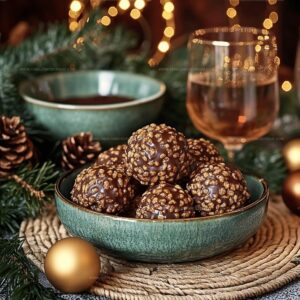 Christmas Chocolate Rice Krispie Balls Recipe