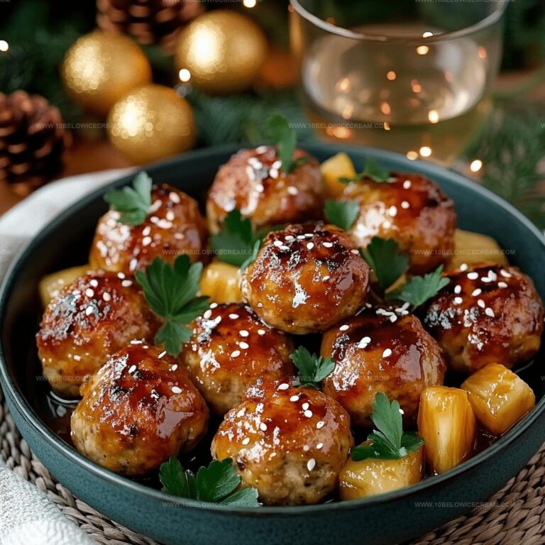 Pineapple Teriyaki Chicken Meatballs Recipe