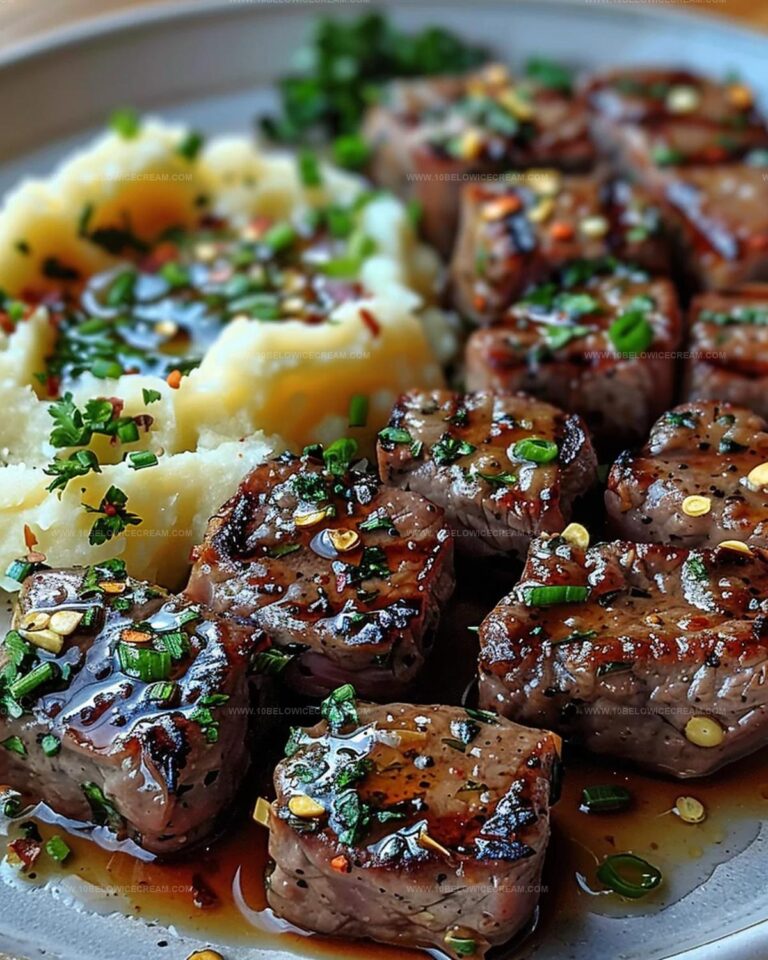 Garlic Butter Garlic Butter Steak Bites and Mash Recipe