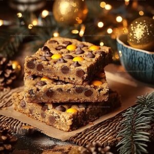 Reeces Pieces Chocolate Chip Cookie Bars Recipe