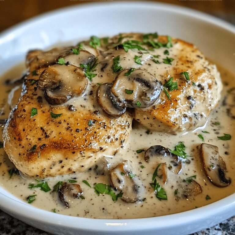 Seared Chicken Breast With Mushroom Cream Sauce Recipe