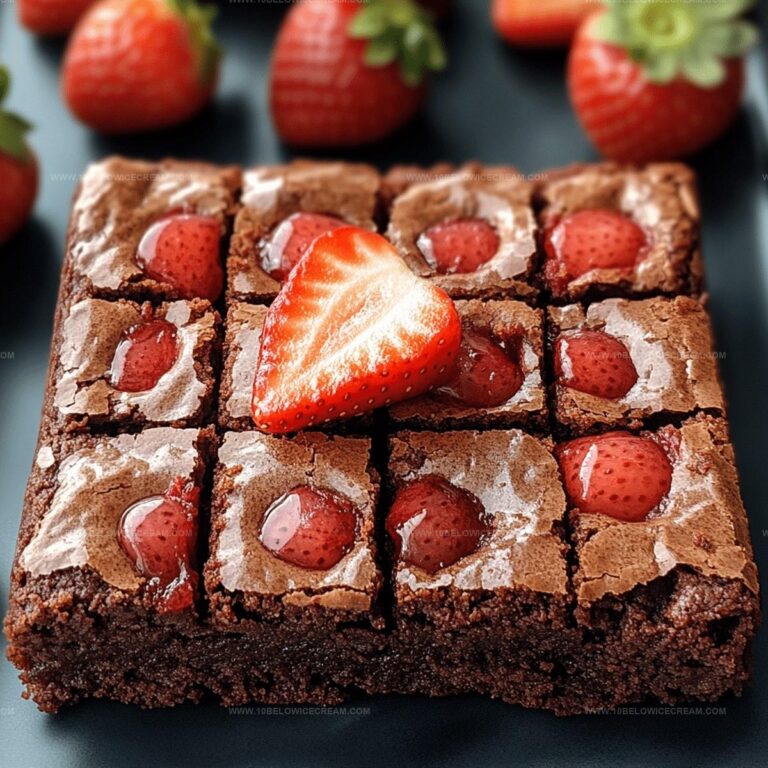 Sweet Strawberry Brownies Recipe