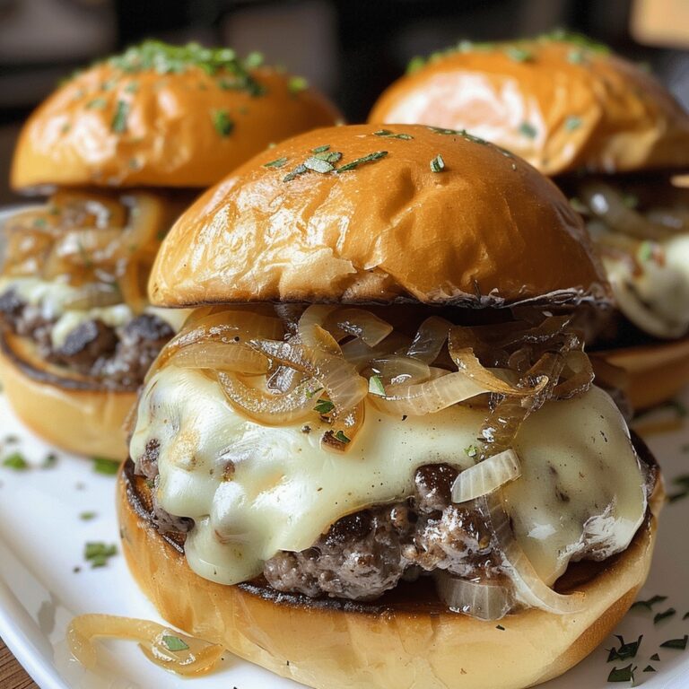 French Onion Soup Burgers Recipe