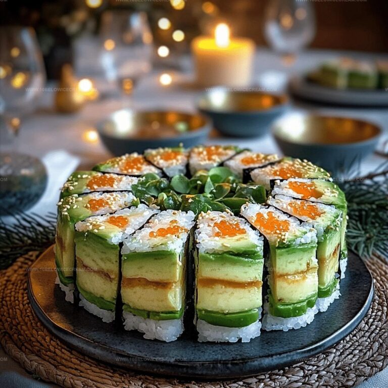 Avocado Sushi Cake Recipe
