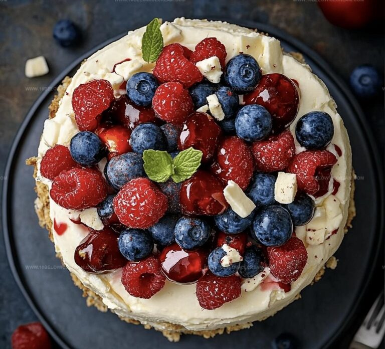 Red White And Blue Cheesecake Salad Recipe
