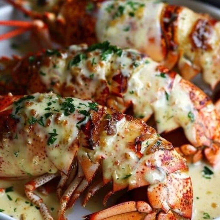 Creamy Garlic Butter Lobster Tails Recipe