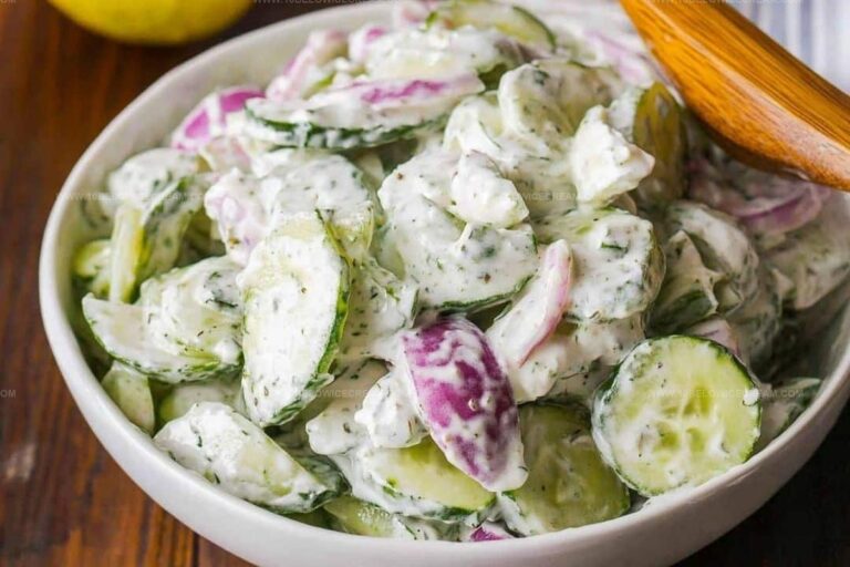 Creamy Cucumber Salad Recipe