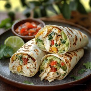 Chicken Avocado Ranch Burritos Recipe