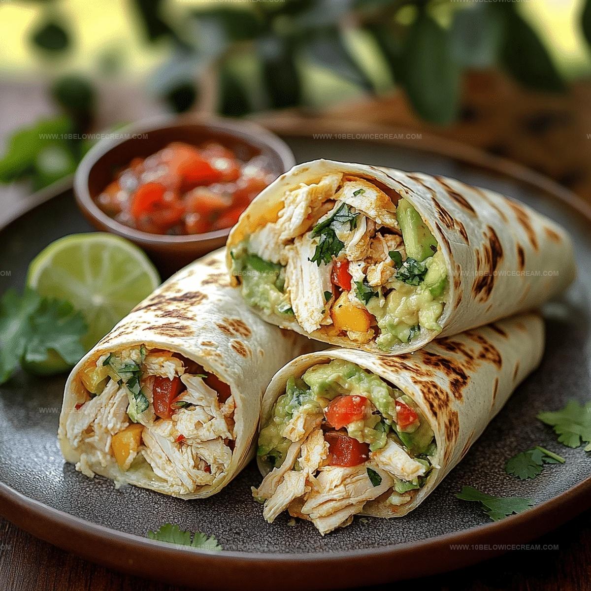 Chicken Avocado Ranch Burritos Recipe
