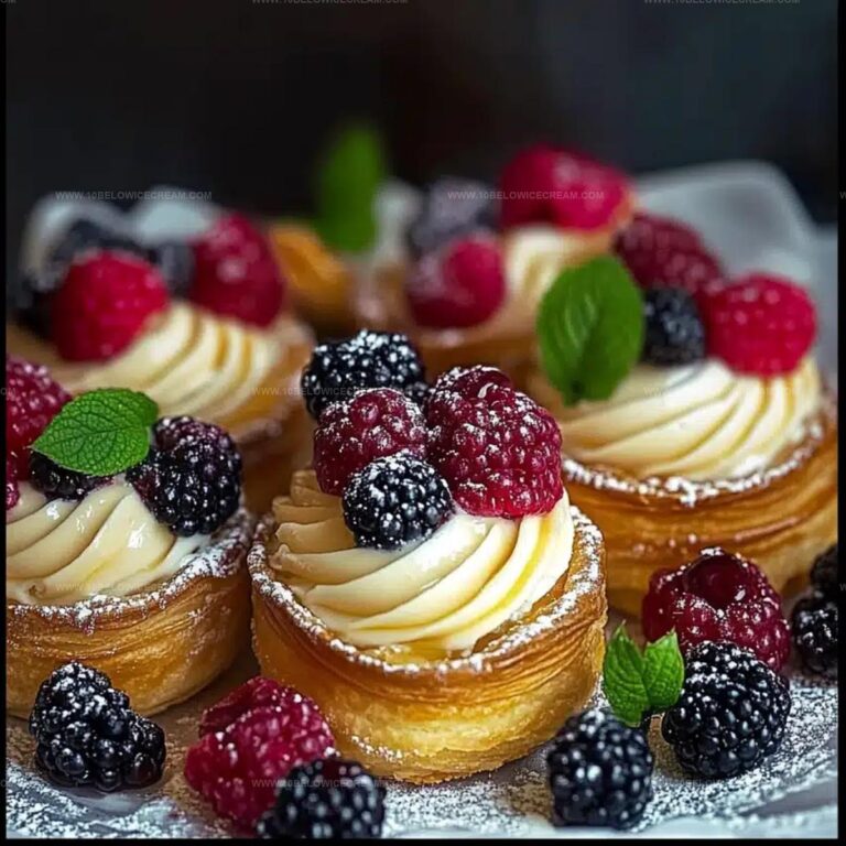Berry Custard Pastries With Italian Crema Pasticcera Recipe