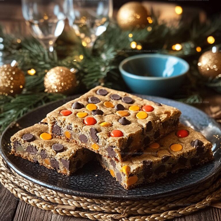 Reeses Pieces Chocolate Chip Cookie Bars Recipe