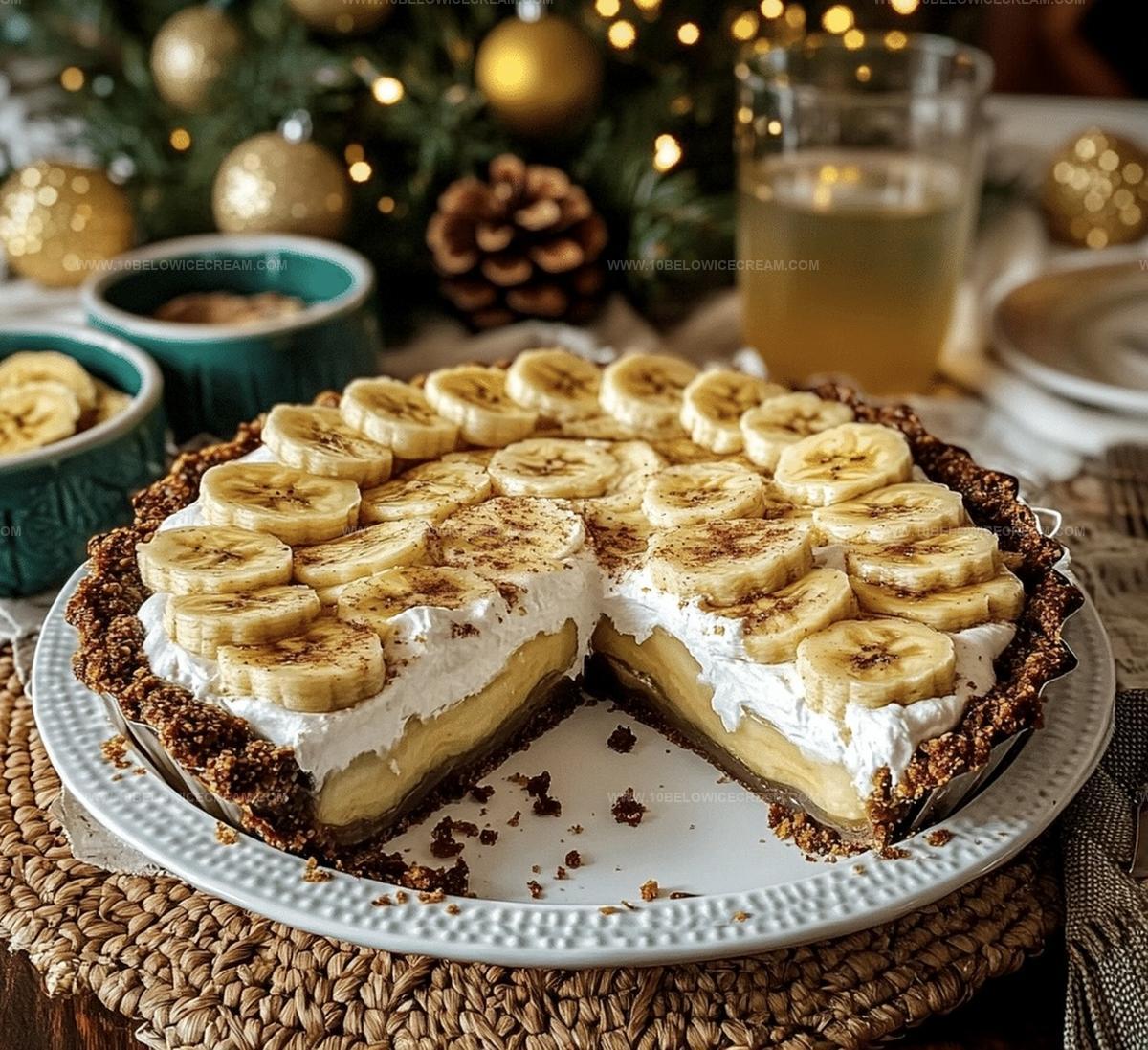 No Bake Banana Split Pie Recipe