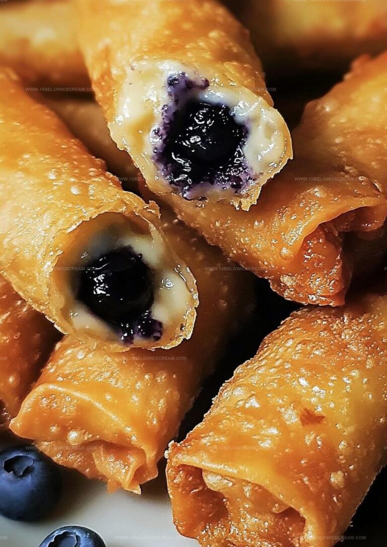 Blueberry Cream Cheese Egg Rolls Recipe