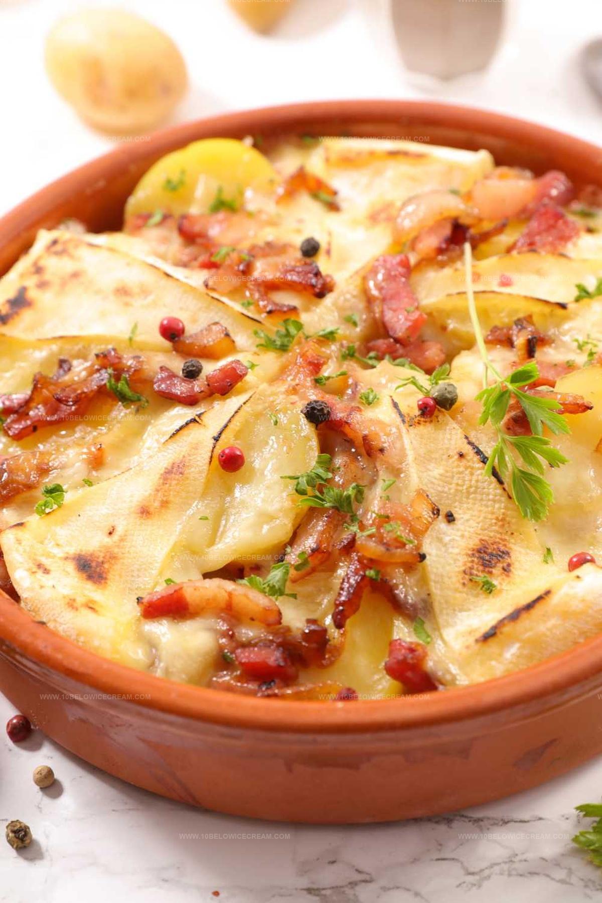 Leek Potato And Bacon Bake Recipe