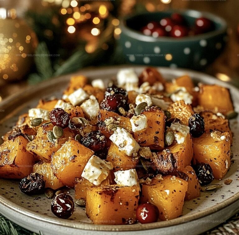 Crispy Honey-Roasted Butternut With Cranberries, Feta & Pumpkin Seeds Recipe