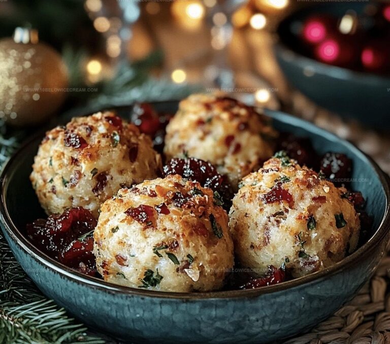 Cranberry Turkey Stuffing Balls Recipe