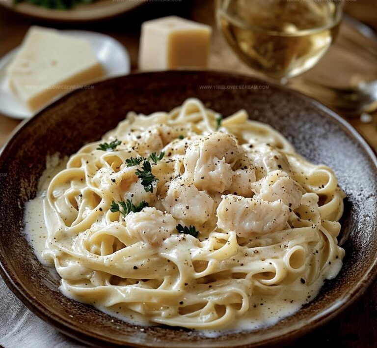 Crab Fettuccine Alfredo Recipe