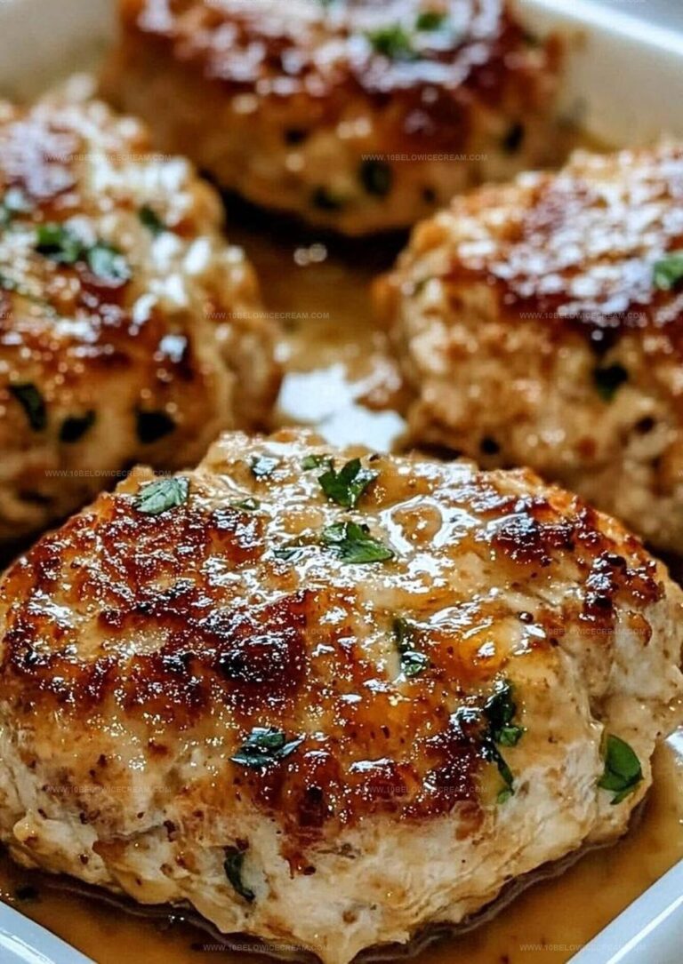 Garlic Parmesan Chicken Meatloaves Recipe