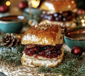 Cranberry Turkey Sliders Recipe