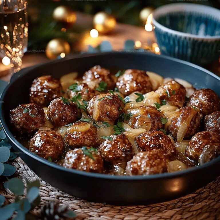 French Onion Meatballs Recipe