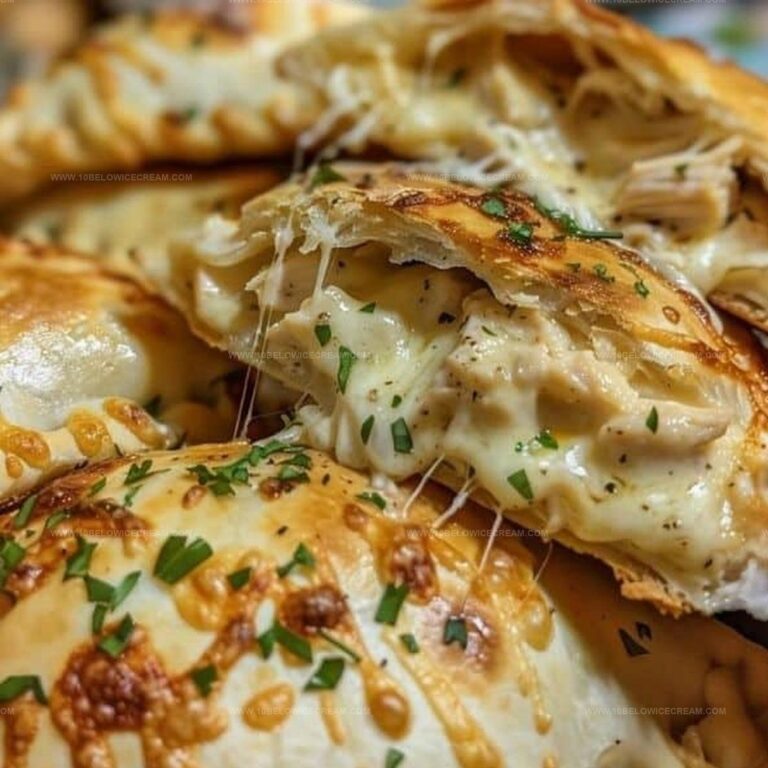 Chicken Alfredo Air Fryer Calzones Recipe