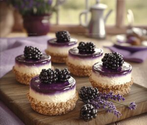 Mini Blackberry Lavender Cheesecakes Recipe