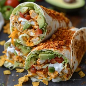 Crunchy Southwestern Chicken Wrap Recipe
