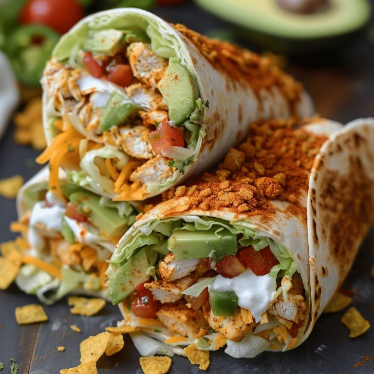 Crunchy Southwestern Chicken Wrap Recipe