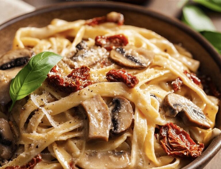 Sun-Dried Tomato And Mushroom Pasta Recipe