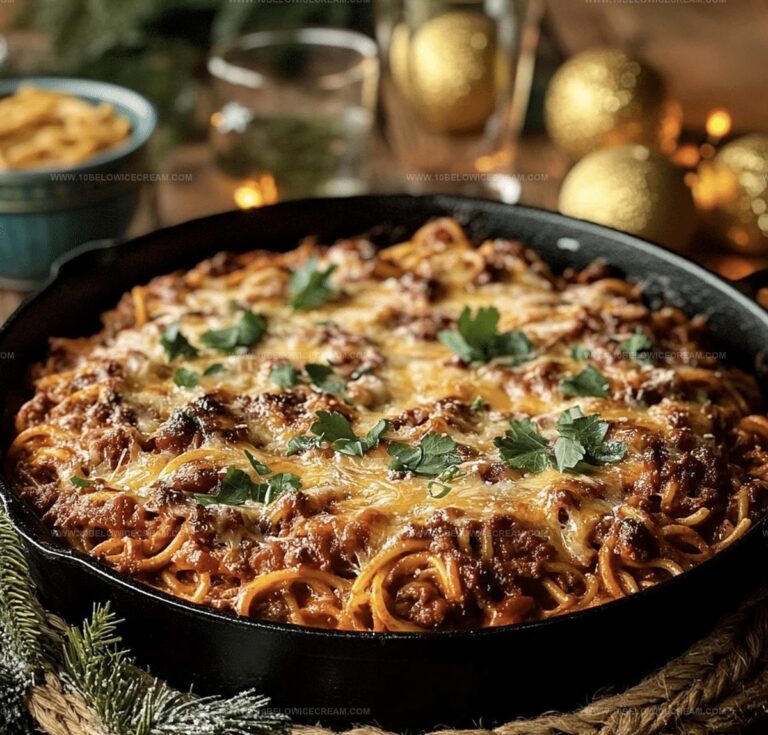Iron Skillet Cowboy Spaghetti Casserole Recipe
