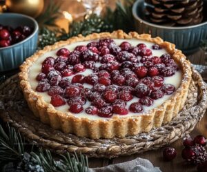 Cranberry White Chocolate Tart Recipe