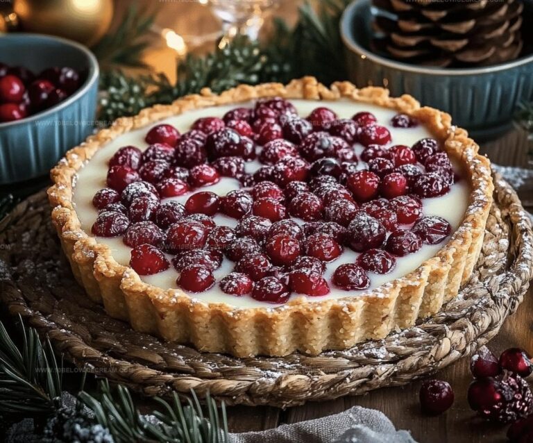 Cranberry White Chocolate Tart Recipe
