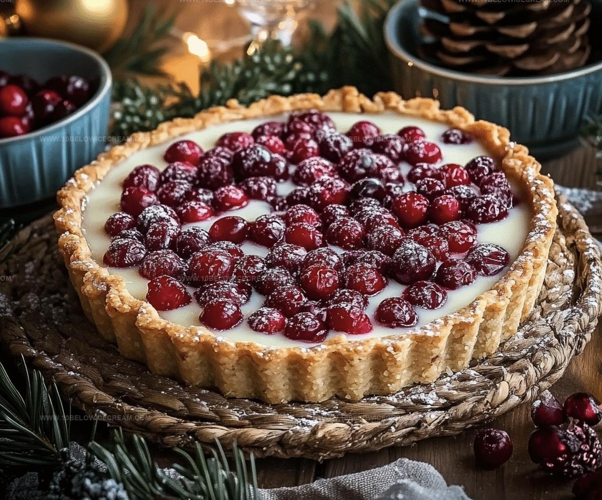 Cranberry White Chocolate Tart Recipe