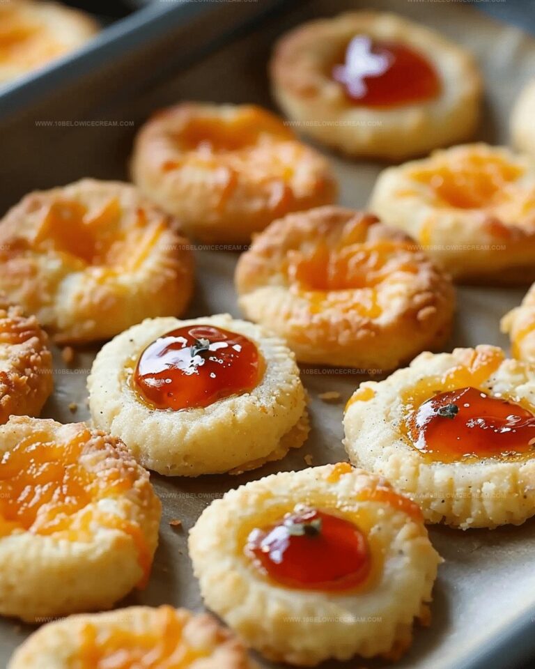 Cheesy Thumbprint Appetizers With Hot Pepper Jelly Recipe