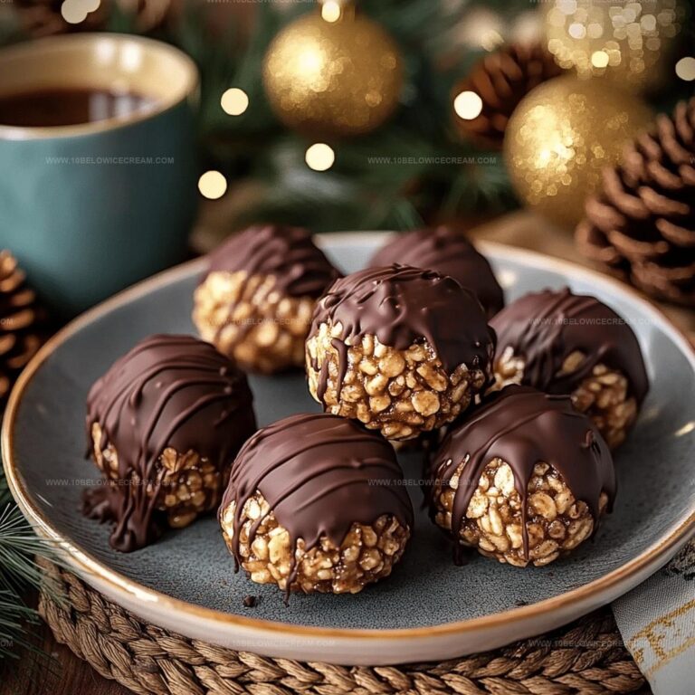 Chocolate Covered Rice Krispie Peanut Butter Balls Recipe
