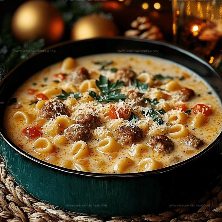 Creamy Parmesan Italian Sausage Ditalini Soup Recipe