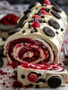 Red Velvet Oreo Cake Roll Explosion Recipe